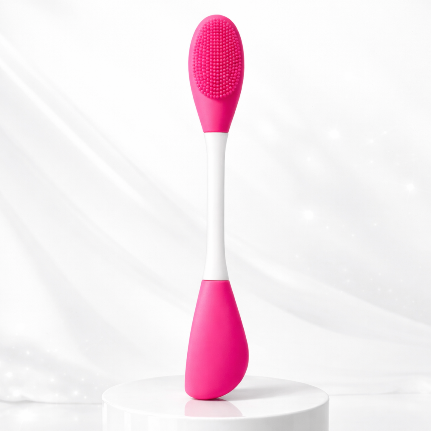 Applicateur en silicone avec brosse intégrée