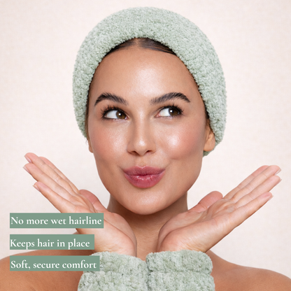 Skincare preparation ritual headband Set