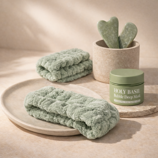 Skincare preparation ritual headband Set